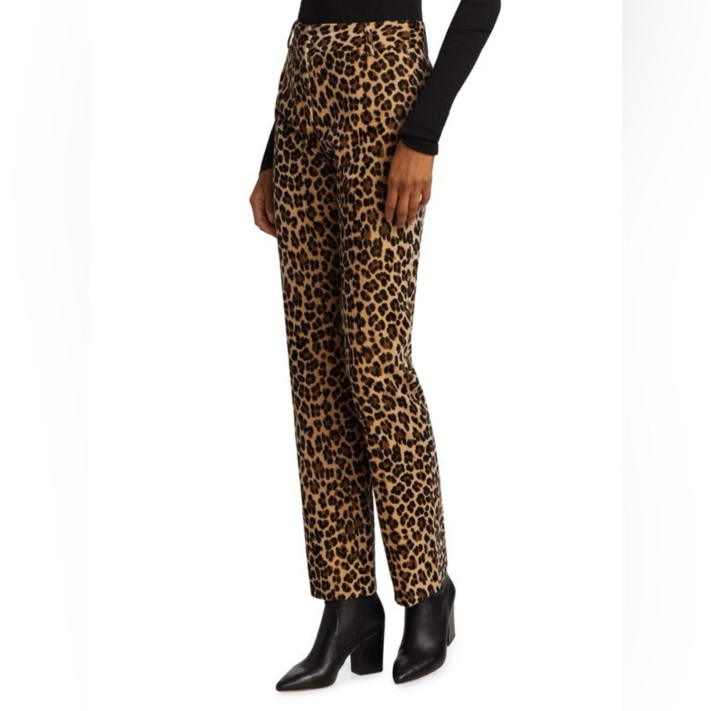 FRAME Mini Boot Cheetah Print Trousers Size 2 New - Picture 3 of 12